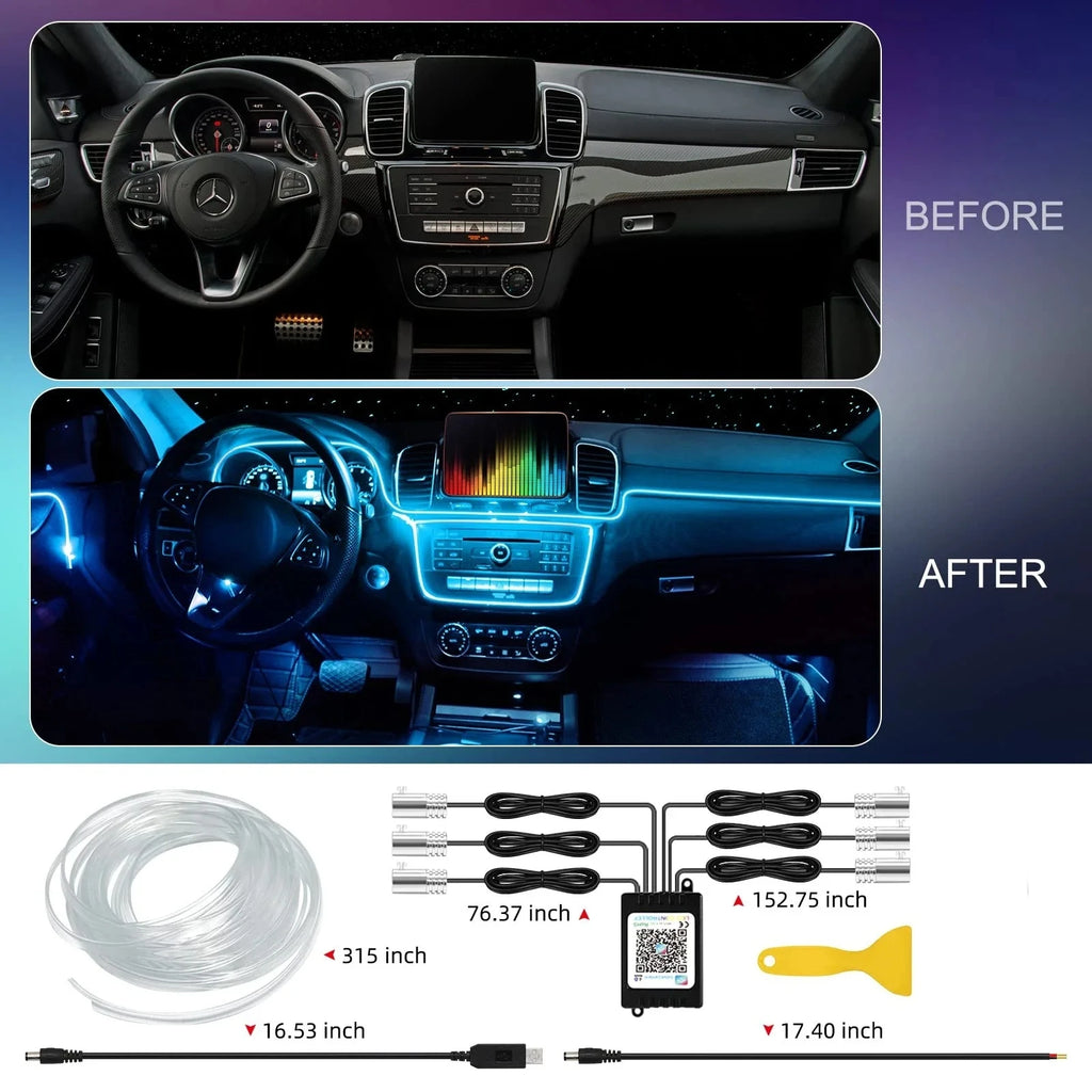 LED Car Interior Strip Lights