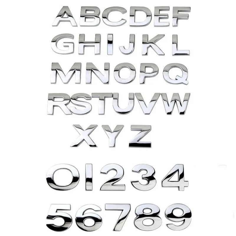 3D Metal Styling Letters