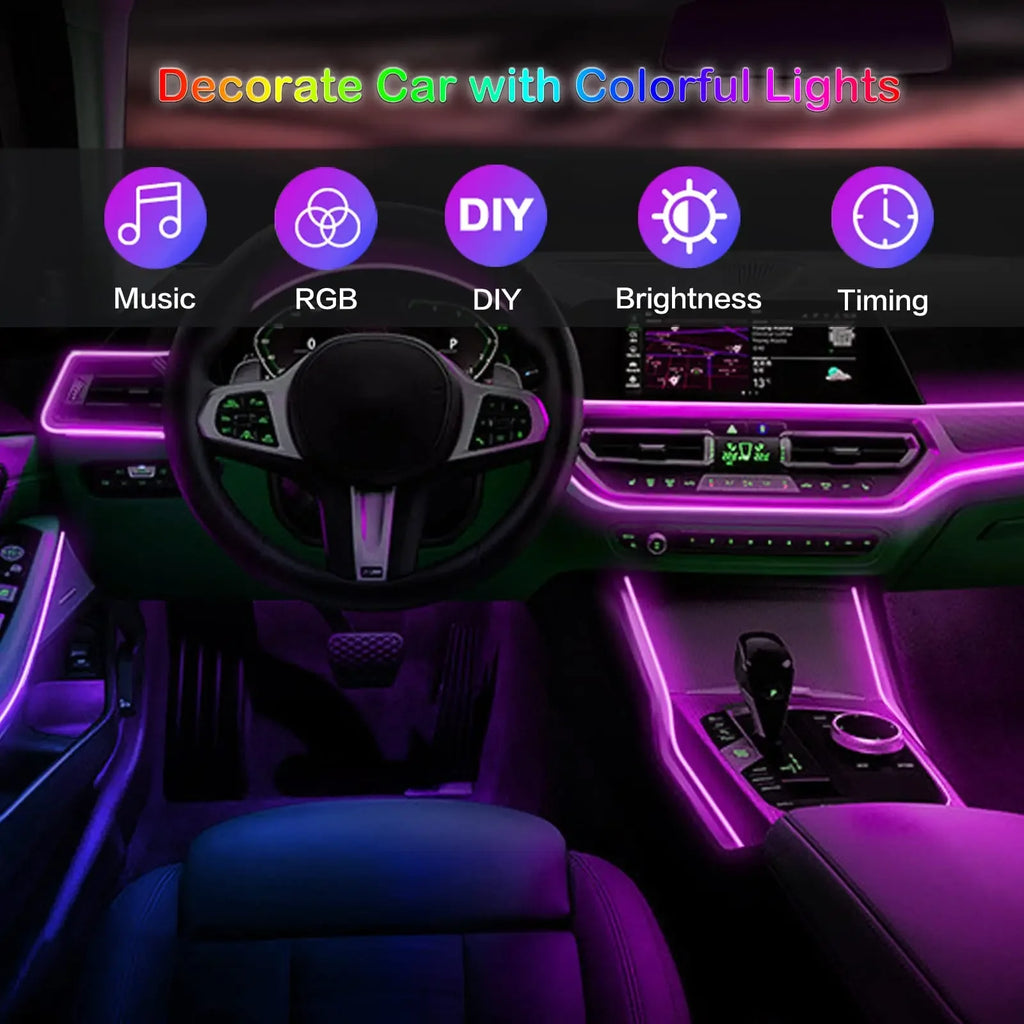 LED Car Interior Strip Lights