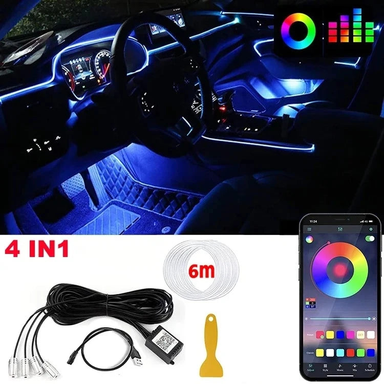 LED Car Interior Strip Lights