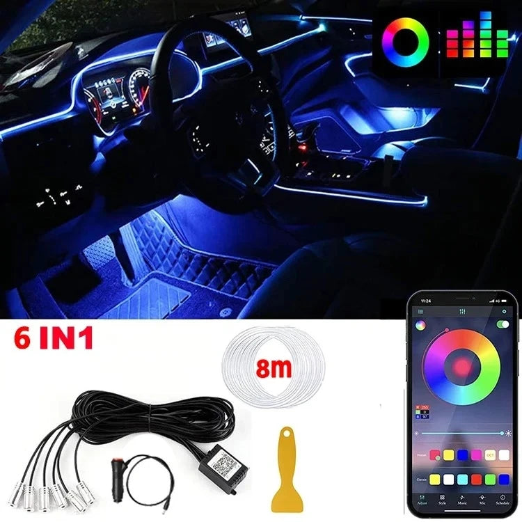 LED Car Interior Strip Lights