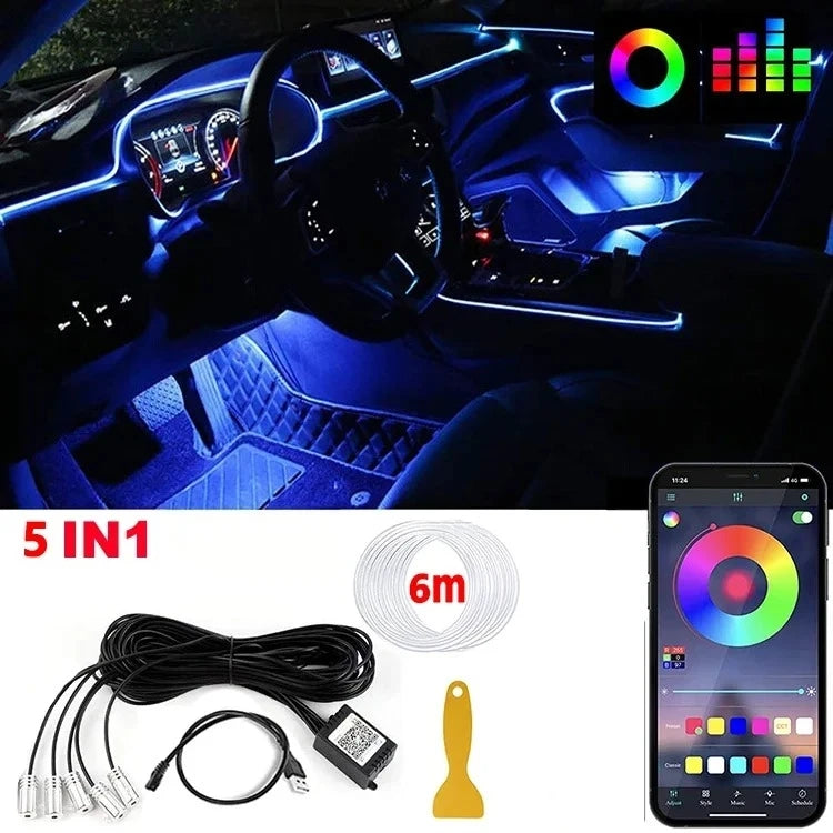 LED Car Interior Strip Lights