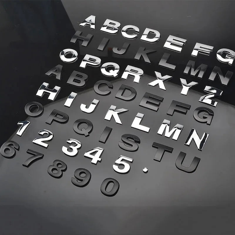 3D Metal Styling Letters