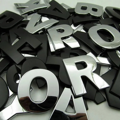 3D Metal Styling Letters