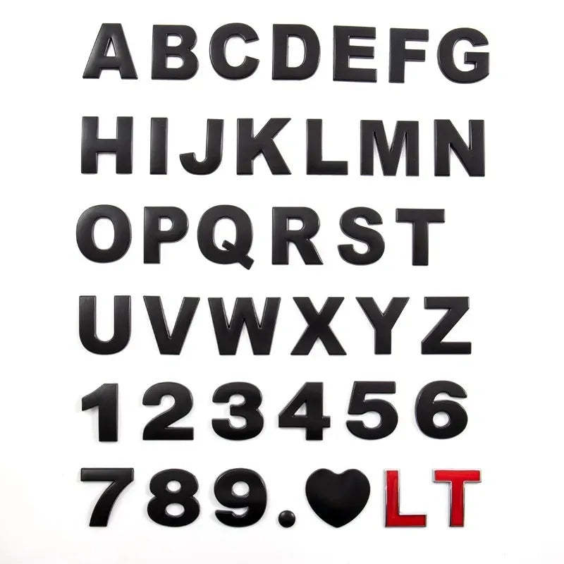 3D Metal Styling Letters